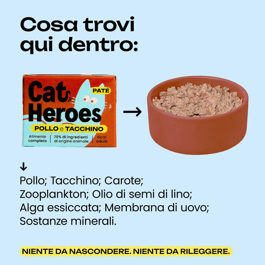 Cat Heroes | Pollo e Tacchino 95g