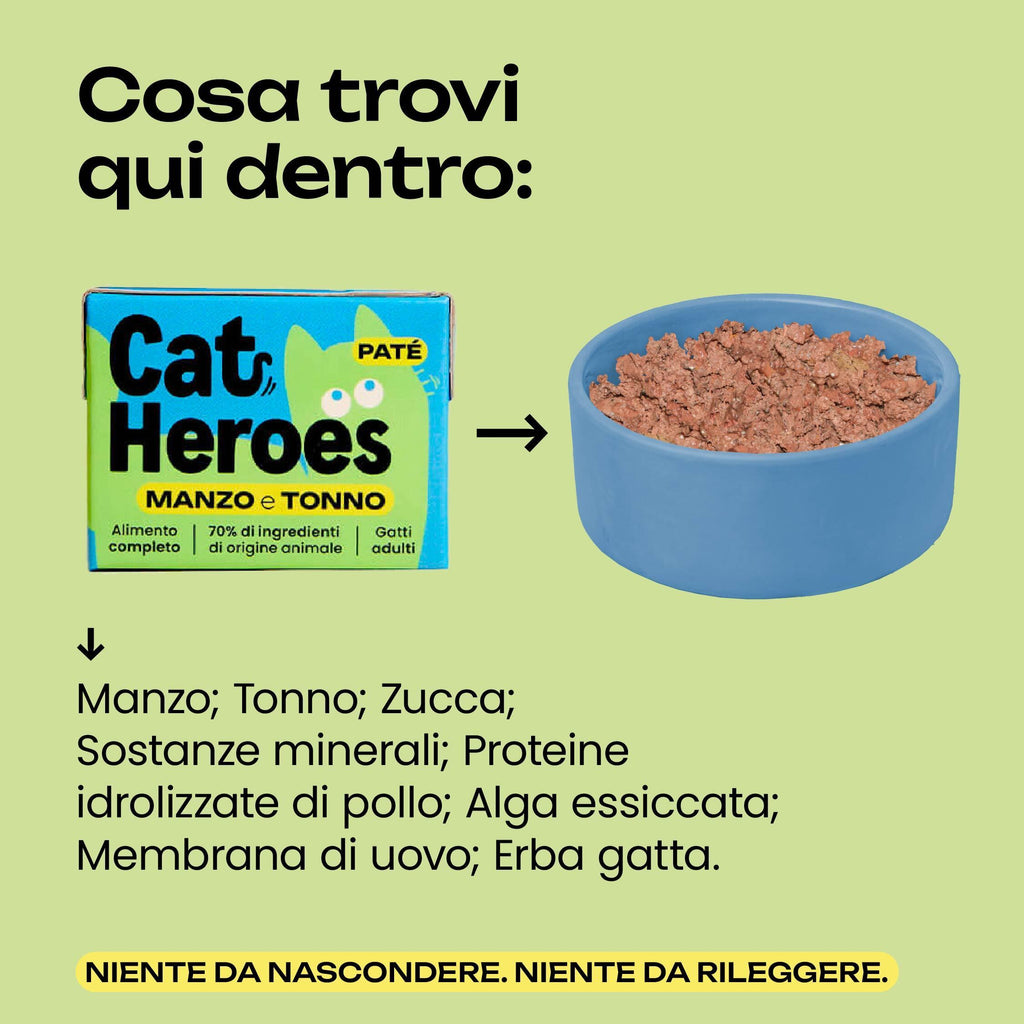 Cat Heroes | Manzo e Tonno 95g